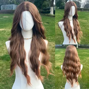 SMILCO/28Inch Hybrid Lace Long Curly  Hair/Synthetic Wig/Futura Hair/SM007-2/SM007-3