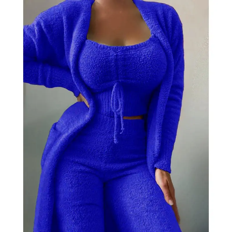 Three-piece trousers suit -dark blue