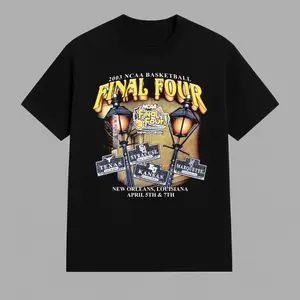 Vintage 2003 College Basketball New Orleans Retro T-Shirt Classic Tournament Graphic Tee