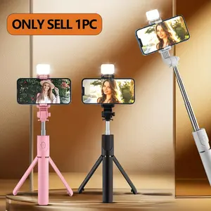 Wireless Selfie Stick, Multifunctional Tripod Selfie Stick with Remote Control, Universal Travel Selfie Accessory and Selfie Stand for Mobile Phones