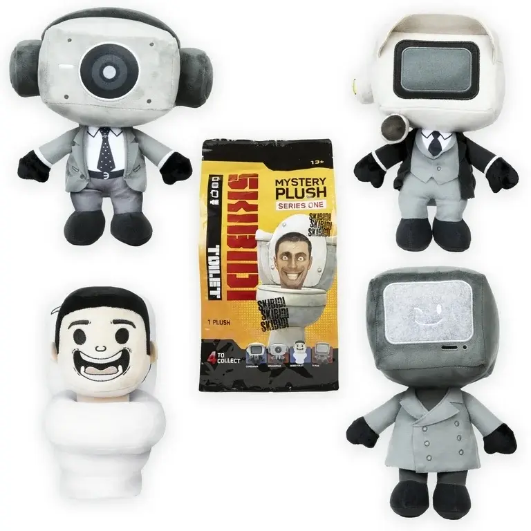 Skibidi Toilet Mystery Collectible Plush, All-New Collectibles, Officially Licensed Skibidi Toilet Brand Merch, 11 Inches Tall, Ages 13 and up