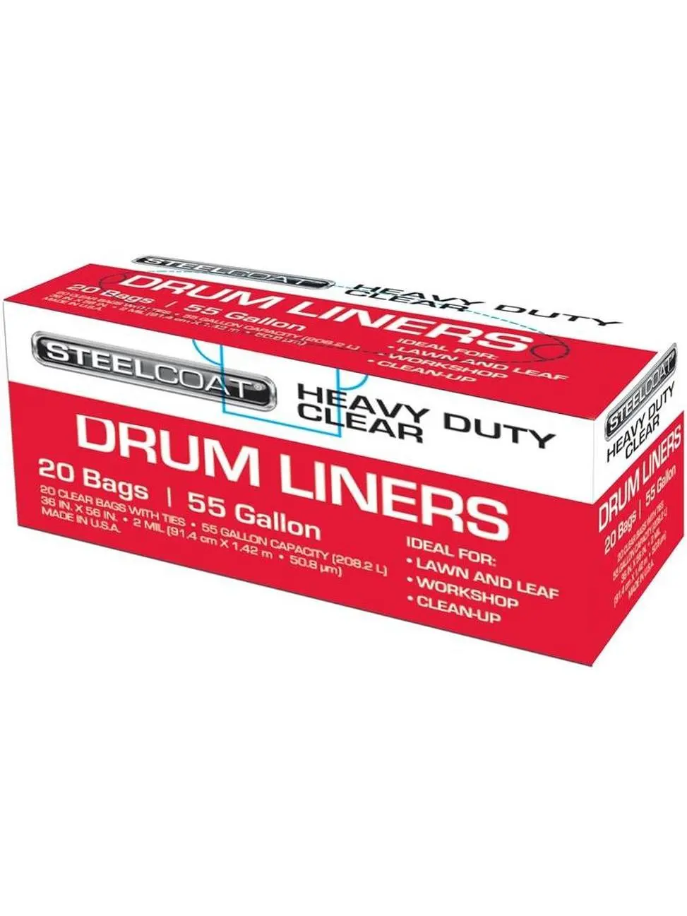 Petoskey Plastics 5425970 Liner Drum 55 gal Clear 2Mil