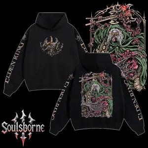 [Soulsborne Style] Vintage Grim Style Godrick the Grafted - Elden Ring Unisex Hoodie, Soulsborne Gaming Apparel, Game Shirt, Video Game Clothes, Boy Merch, Gift For Him, Gift For Her, Soulslike Streetwear