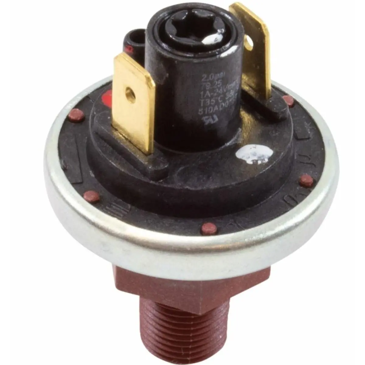 212 MAIN Adjustable Space-Fit Gecko DTEC-2 SPST Pressure Switch, 1A, 2 PSI, 0.125 in. NPT, for Sports & Outdoor Aquatic Fitness Equipment Hardware Parts