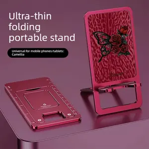 Aluminum Alloy Phone Holder, Foldable Adjustable Tablet Stand Adjustable Portable Monitor Phone Holder  phone mount