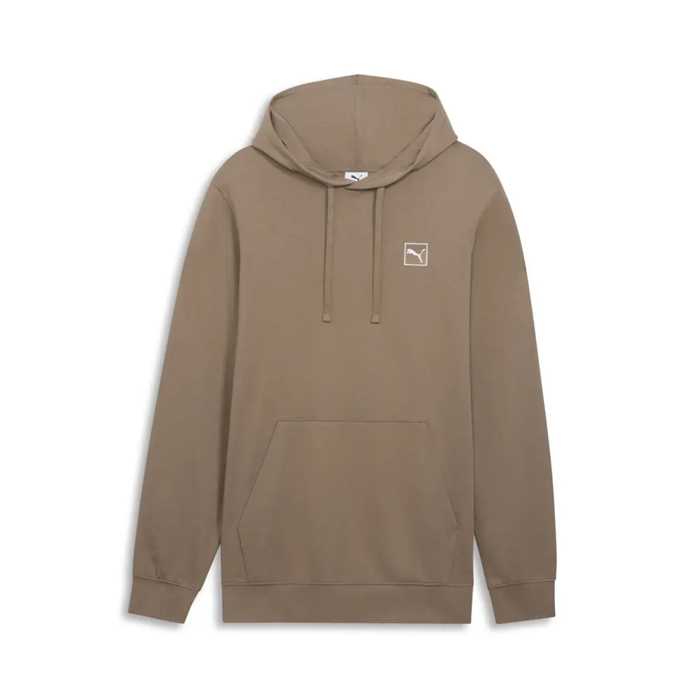 PUMA Mens Essentials Elevated Hoodie Casual Outerwear Casual - Brown