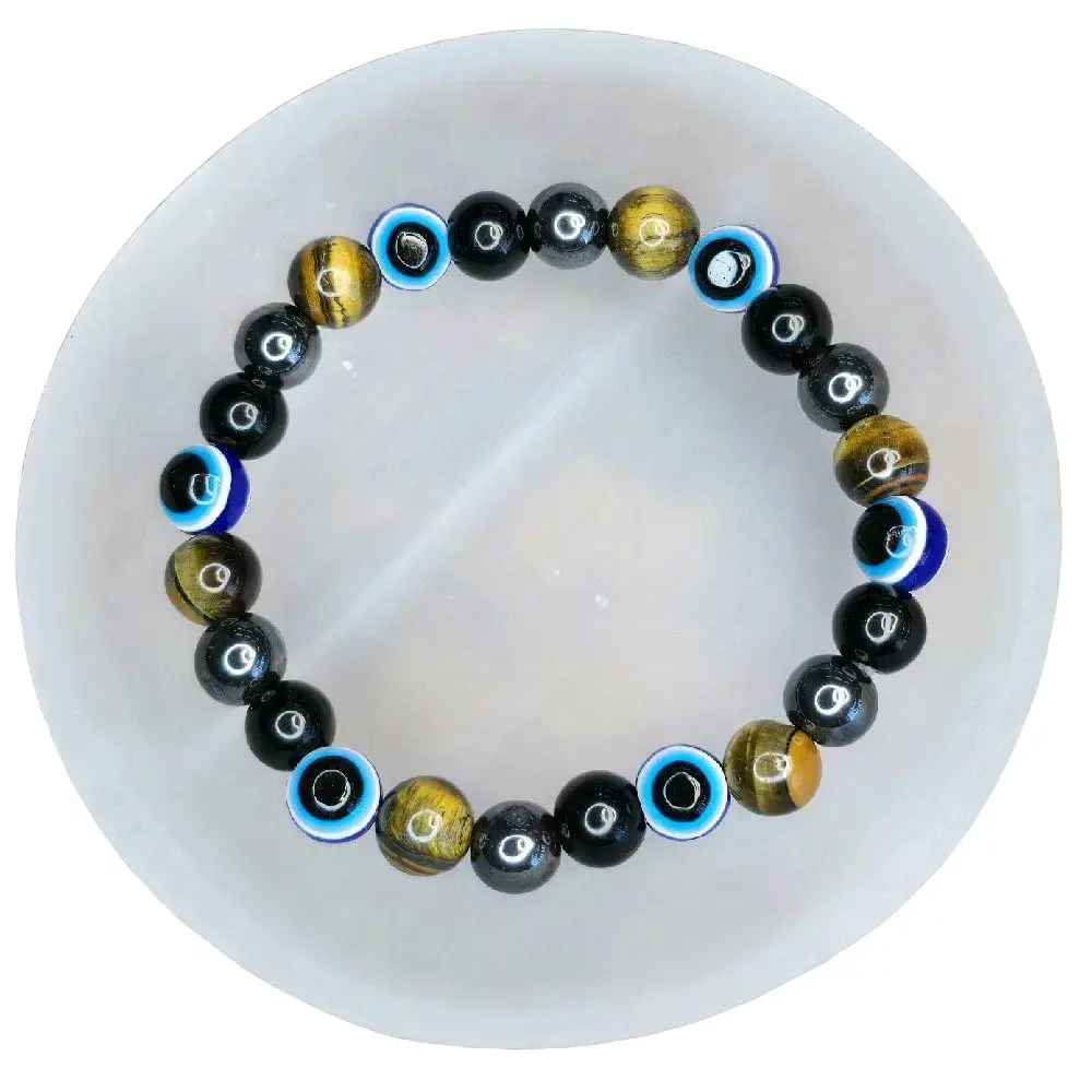 Triple Proteccion Brazalete - Cristales Naturales.