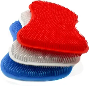 Silicone Sponges Kitchen, Sponges for Dishes 3 Dish Scrubber Kitchen Gadgets Scrub Brush Cleaning Sponges