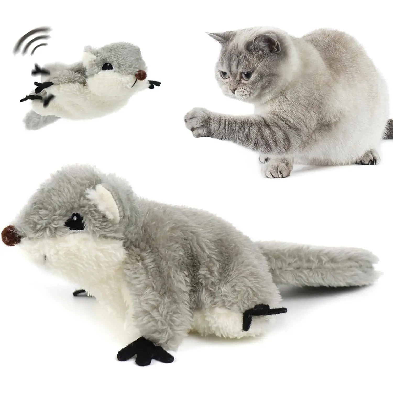 The Sparring Partner — Flapping Squirrel Kicker Toy (USB Rechargeable)