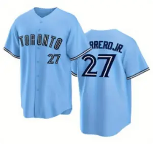 Sporty Men's Letter & Figure Patched Button Short Sleeve Sports Jersey, Sport Loose Breathable Soft Comfort V Neck Top for Baseball