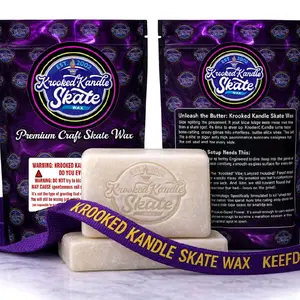 Krooked Kandle Skate Wax - Premium Craft Skate Wax for Optimal Performance and Long-Lasting Glide. special blend of waxes, coconut, and mineral oil.