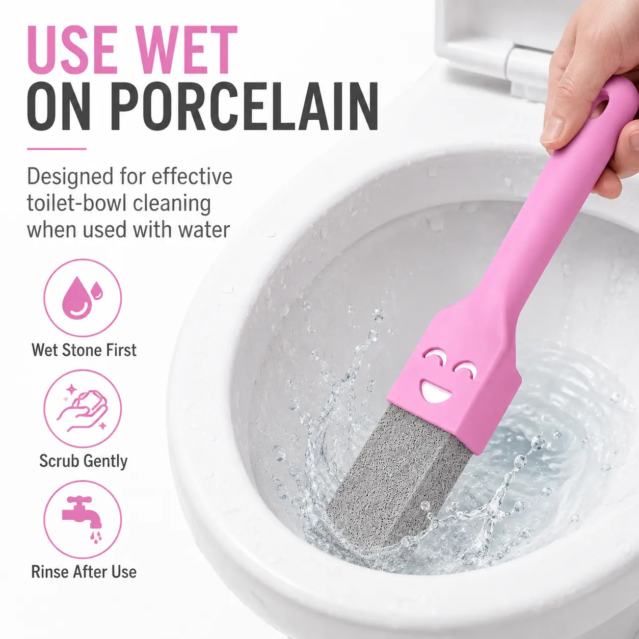 12 Pack Pumice Stone for Toilet Cleaning Extra Long Handle for Removing Bowl Ring Pool Bathroom Toilet Brush Limescale Stain Remover for Tile Bath-tub
