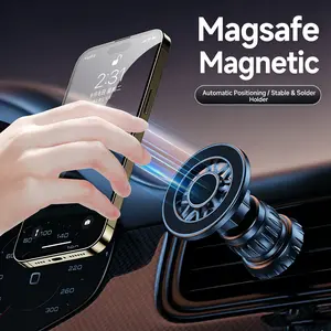 for MagSafe Car Mount Magnetic Car Phone Mount, Air Vent Phone Holder Car, Hands Free Cell Phone Holder Clip Car, Universal Car Mount fit iPhone 17 16 15 14 13 12 Pro Max Cradles, Car Cellphone Mount