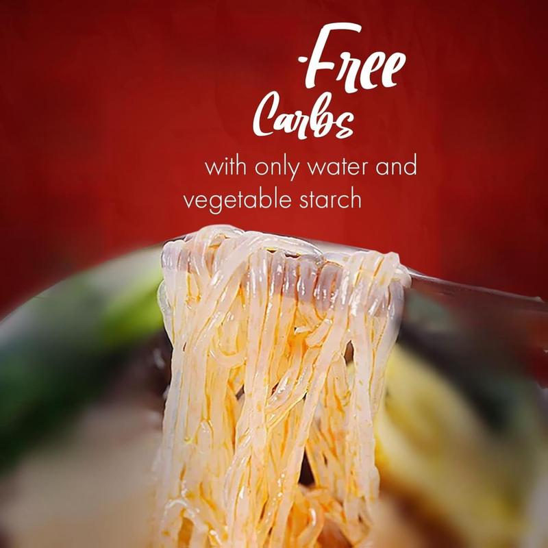 Fusion Select 2 Packs Sweet Potato Glass Noodles - Zero-Fat, Low-Calorie, No-Sodium Diet-Friendly, Gluten-Free, Vegan, Stir-Fry, Dumplings, Hot Pot 7.05oz