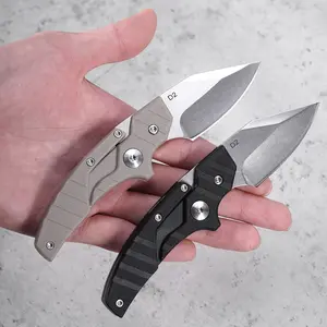 steel pocket knife: A men's tactical folding emergency multi-tool with a leather holster, suitable for outdoor activities, EDC (Everyday Carry), fruit cutting, camping, hiking, exploration, DIY projects, daily use, fishing and hunting.
