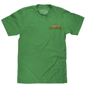 Teenage Mutant Ninja Turtles Front/Back T-Shirt - Heather Kelly