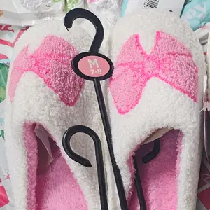 Pink Bow Slippers