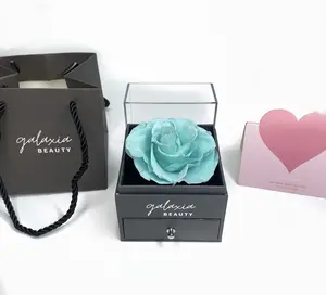 Preserve Rose and Breakable Heart Necklace