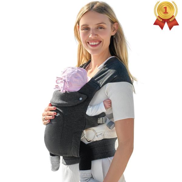 Baby Carrier, Safety-Certified 6-in-1 Baby Carrier Newborn to Toddler, Adjustable Detachable Infant Baby Hip Seat Carrier for 7-50lbs, All Seasons, Perfect for Shopping Travelling./bck01