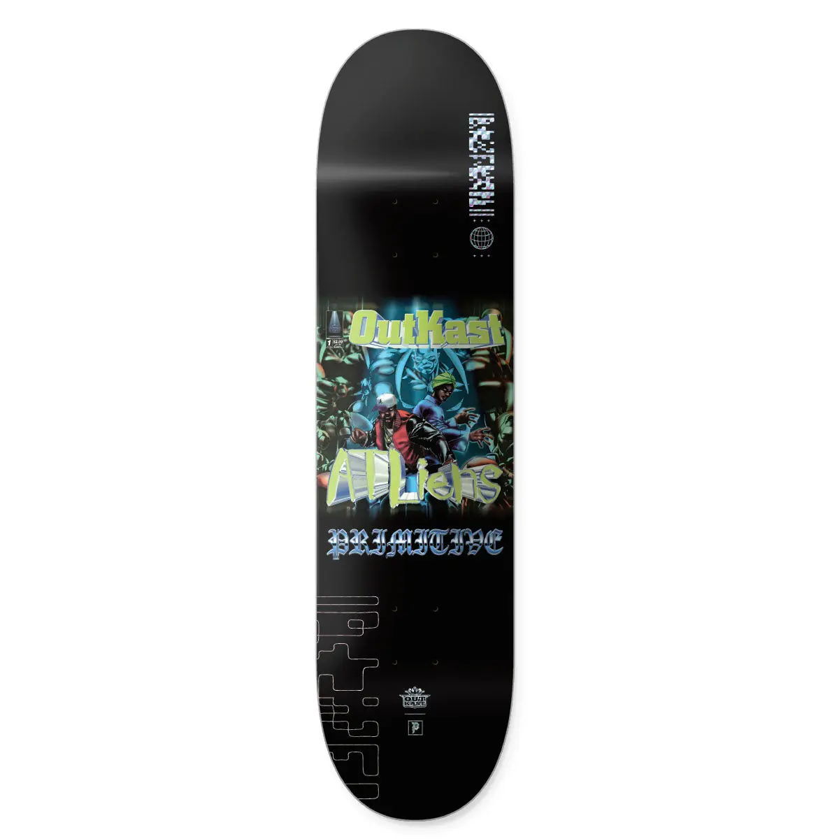 Primitive Skateboarding ATLIENS TEAM DECK - 8.25"