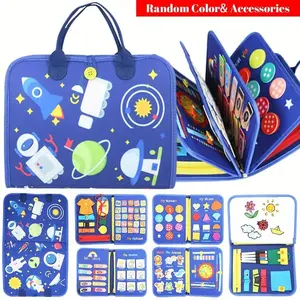 Felt Learning Board, Sensory Activity Board, Preschool Busy Board, Preschool Learning Tool, 1 Set Montessori Toy, Early Education Toy, Parent-child Interaction Toy, Learning Toy for Teenager