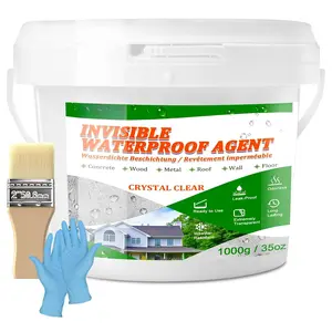 Sealant 35oz, Transparent  Coating for Roof, Floor, Bathroom, Wall, Window, Concrete, Invisible Water Proof Agent for Repairing Leaks, Indoor & Outdoor Waterproofing Adhesive