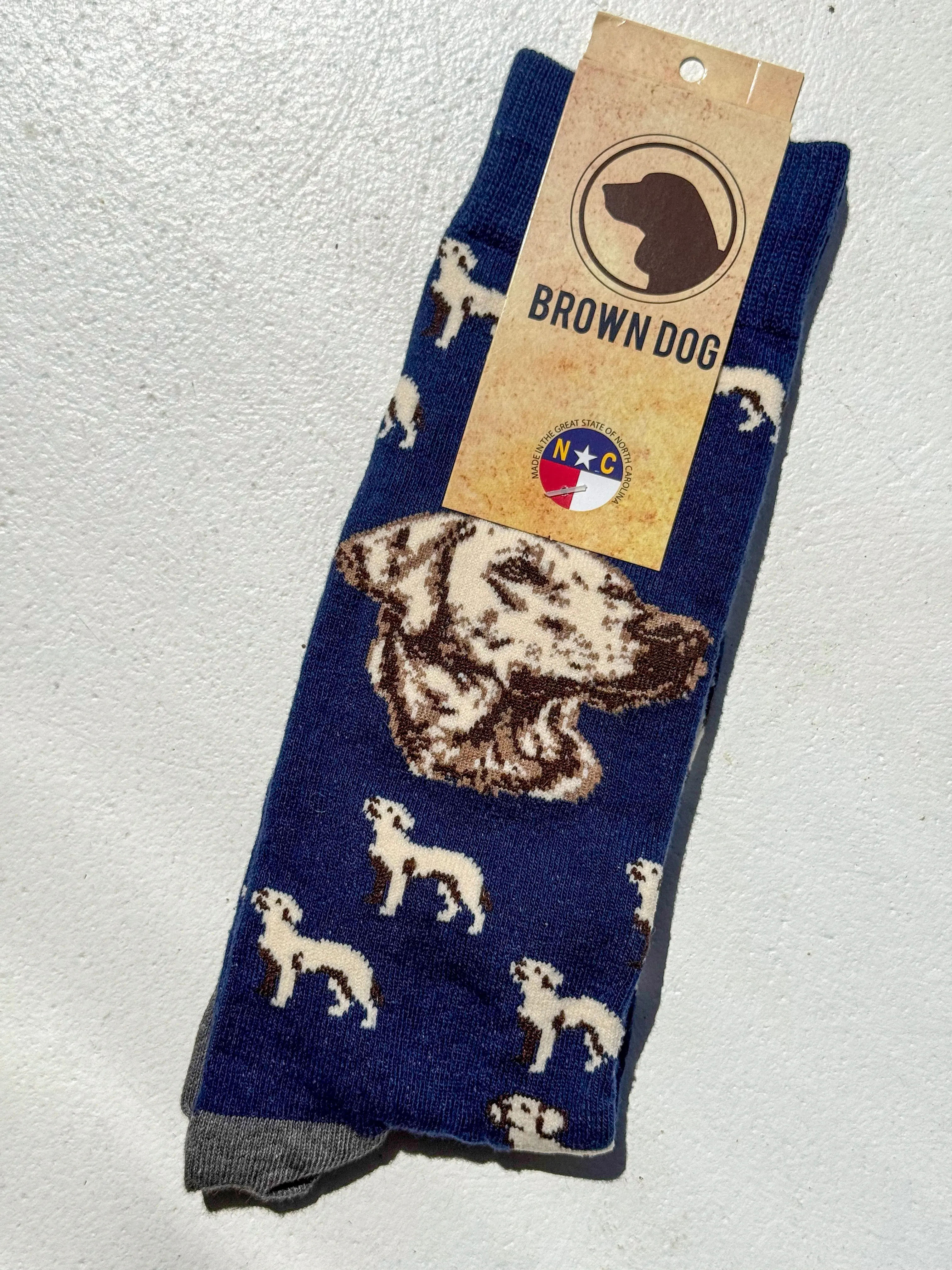 Brown Dog Hosiery | Labrador - Insignia Blue