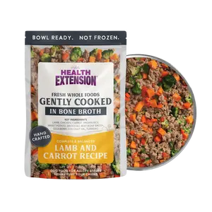 Gently Cooked Lamb And Carrot Recipe Dog Food | Health Extension