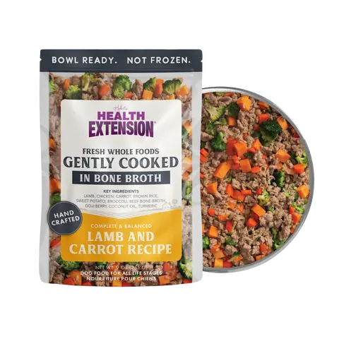 Gently Cooked Lamb And Carrot Recipe Dog Food | Health Extension