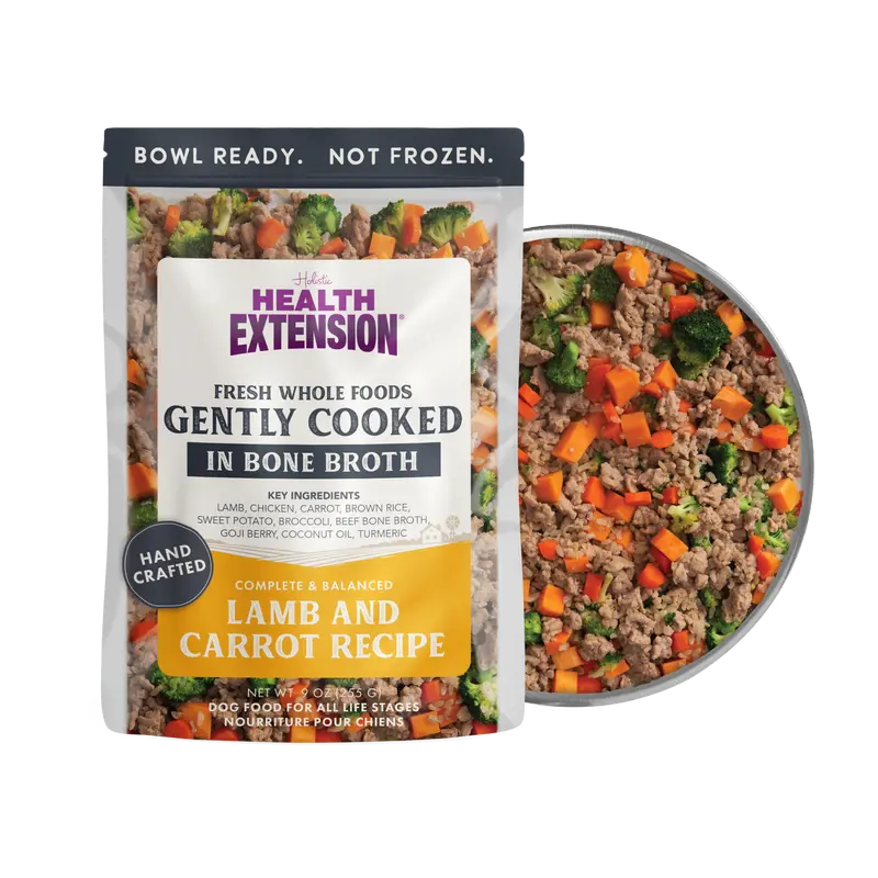 Gently Cooked Lamb And Carrot Recipe Dog Food | Health Extension