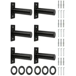 Hot selling styles  Wall Mounted Plate Holder Fit 2inch Plates With Protective Rubber Pad Max Weight Capacity 300 Lb Mounting Hardware Included 6PCS Strength training