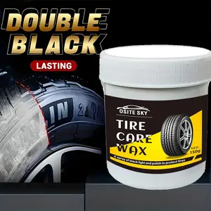 Tire Shine Treatment - Restores Deep Black Shine, Repels Water, Blocks UV Rays for Long-Lasting Showroom-Ready Tires