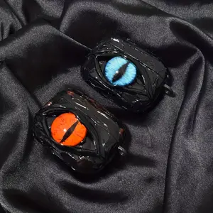 3D Cthulhu Eye Compatible AirPods Pro 2 Anti-Slip Earphone Case, Gothic Dark Style Fits AirPods 3 & 4, Fashionable Unique Design, Earphone Storage, Earphone Holder