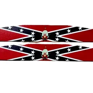 Pair Set Mud Flap Weights 24x3.5 Steel Cal 14 for Semi Trucks Uncle Sam Design