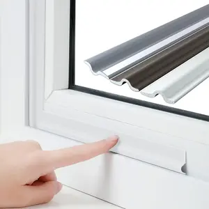 118 Inch Window Draft Stopper  Seal Strip Self Adhesive, Window Insulation Tape and Door Side Weather Stripping Soundproof, Door Bottom Sweep Noise Gap Blocker (White, T Shape)