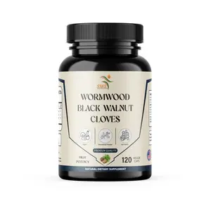 Wormwood Black Walnut Clove Wormwood herb Extract Combination 120 Capsules