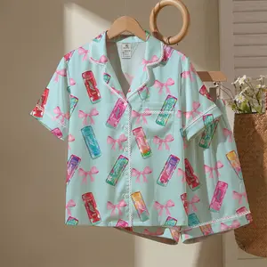 Alani Satin With Lace Pajamas Set, Alani Energy Drink Sleepwear, Satin Loungewear For Women, Alani Lover Gift For Her