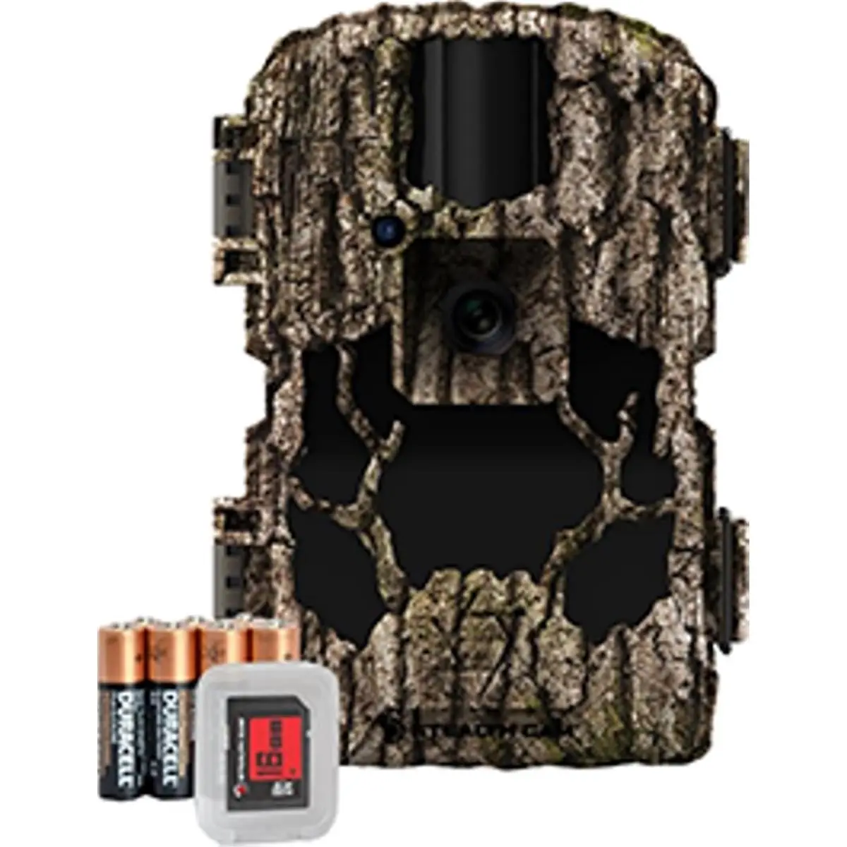 Stealth Cam 1206678 Prevue 26 Hunting Trail Camera Bundle - 26mp Sensor, 720P HD Viewing, 80ft Detection Range, 0.4s Trigger, Burst Mode, 16GB SD Card, 8 AA Batteries Compatibility, On-Device Viewing