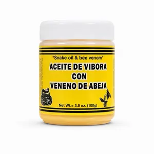Aceite de Víbora con Veneno de Abeja Cream – Snake Oil & Bee Venom Balm, 3.5 oz (100g) Muscle & Joint Relief Ointment