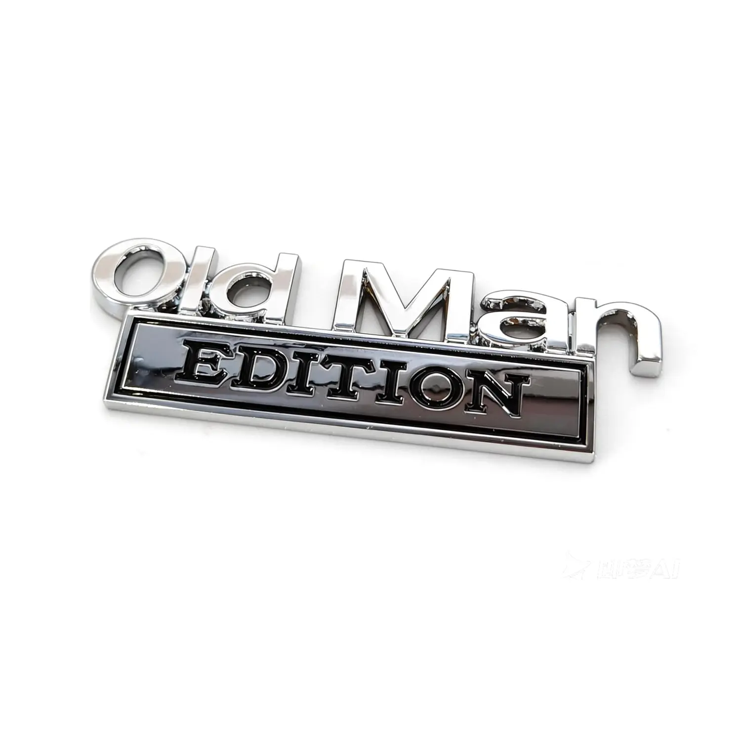 OLD MAN EDITION Emblem 3D Badge Car for Universal (Silver Black) | Old man emblem,Funny Decals, old man Sticker, Car Decoration,Fit Motorcycle Car Truck SUV