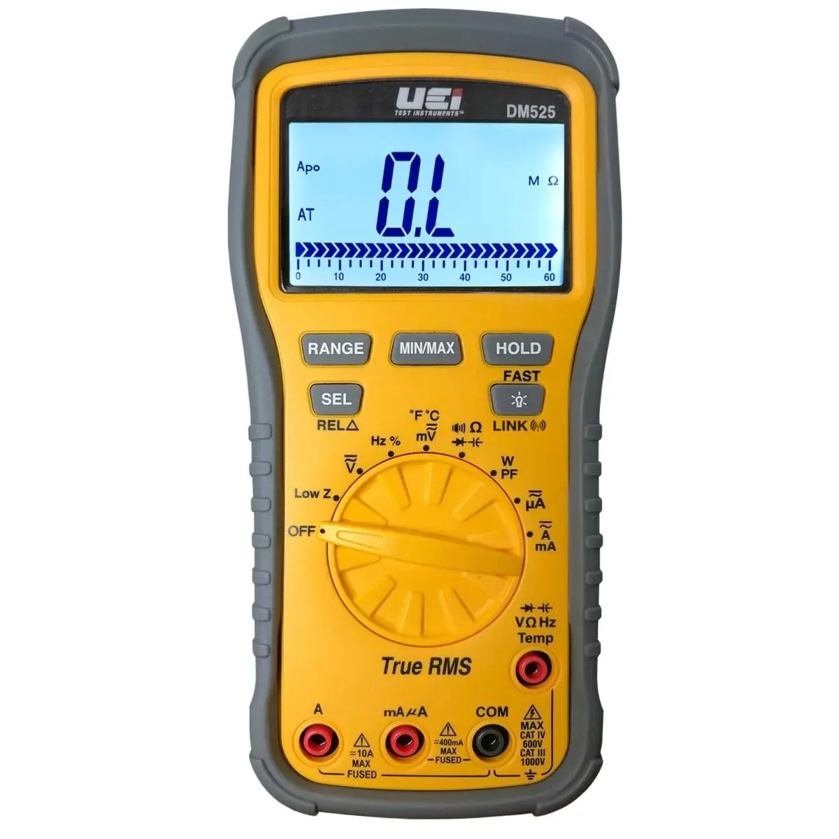UEI Test Instruments DM525 True RMS 1000V Wireless Digital Multimeter, Auto Ranging Voltmeter with Power Factor (for Automotive & Motorcycle Car Repair Diagnostic Tasks)