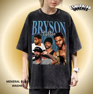 Tillerrr Wash and Normal Tee, Brysonnn 90s Retro Rapper Streetwear