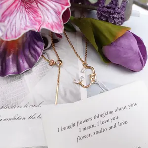 Pre-owned Fendi Gold Tone White Diamond Earrings T10252959