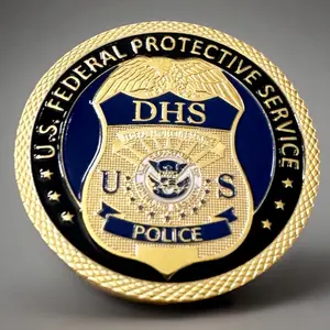 U.S. Federal Protective Service Police Dept of Homeland Security Coin - High-Quality Colorized & High-Relief Finish - Perfect Gift for FPS Agents - Brand New with Protective Case - Fast Shipping from USA
