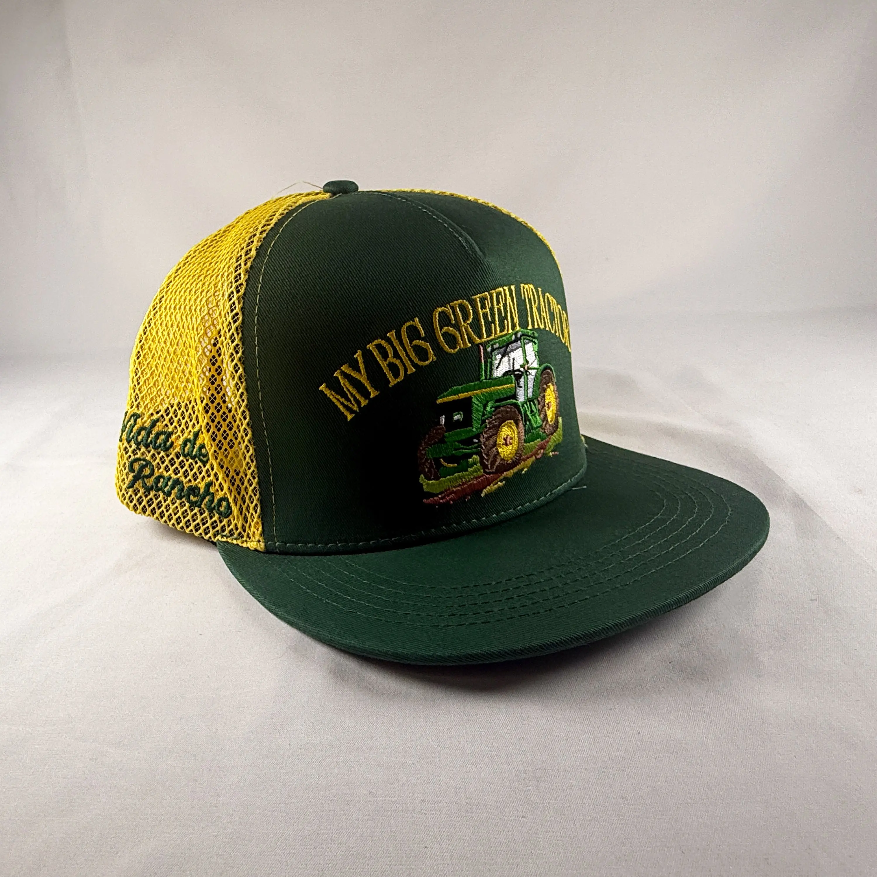 Big green tractor western snapback cap
