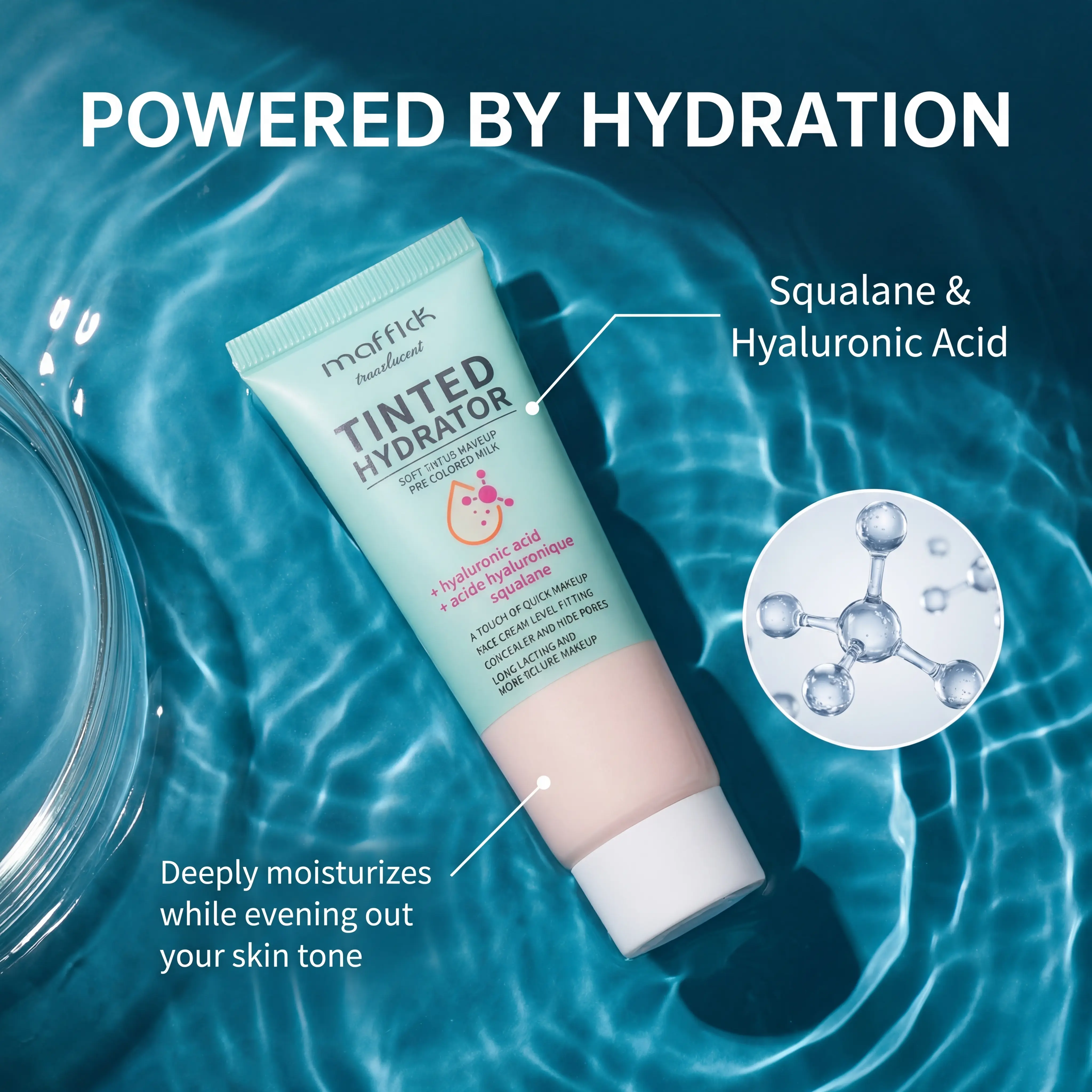 Hydrating Soft Focus Primer & Makeup Base with Hyaluronic Acid, Pore-Minimizing for a Smooth, Flawless Finish, Enhances Makeup Routine, For All Skin Types, 30g
