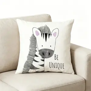 TikTok Viral Zebra Pillow | 18 Inch Short Plush With Hidden Zipper-Sided Zebra Print.  (without pillow core).  #Pillow Cover #Home Decor #Cozy Living Room #TikTok Made Me Buy It #Home Upgrade. 🦁