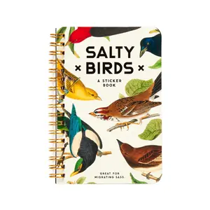 Salty Birds Sticker Book - A Sticker Book Featuring Birds and Nature Decor for Home Decor