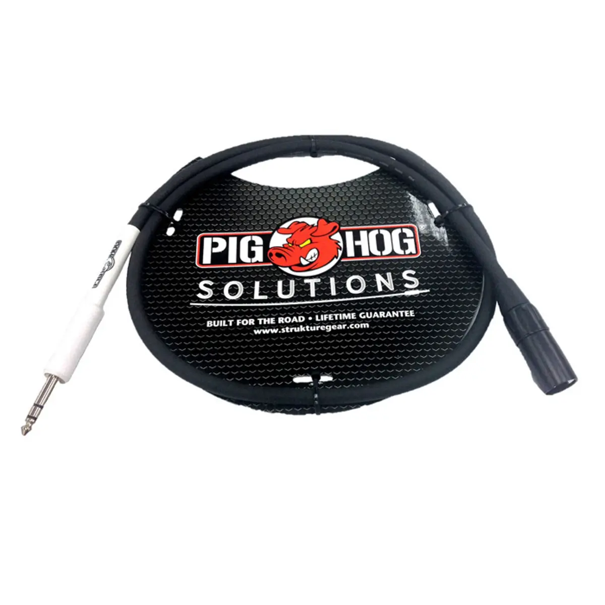 Pig Hog 3' XLR Male to 1/4" TRS Cable, Musical Instrument Accessories, Transparent Audio Adapter