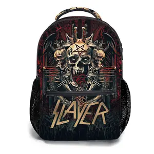 Slayer-Band-Backpacks for Girls, Cute School Backpack for Girls Boys, Aesthetic Bookbag for Teens, Lightweight Classic Backpack for Travel, Work, Picnic A-54